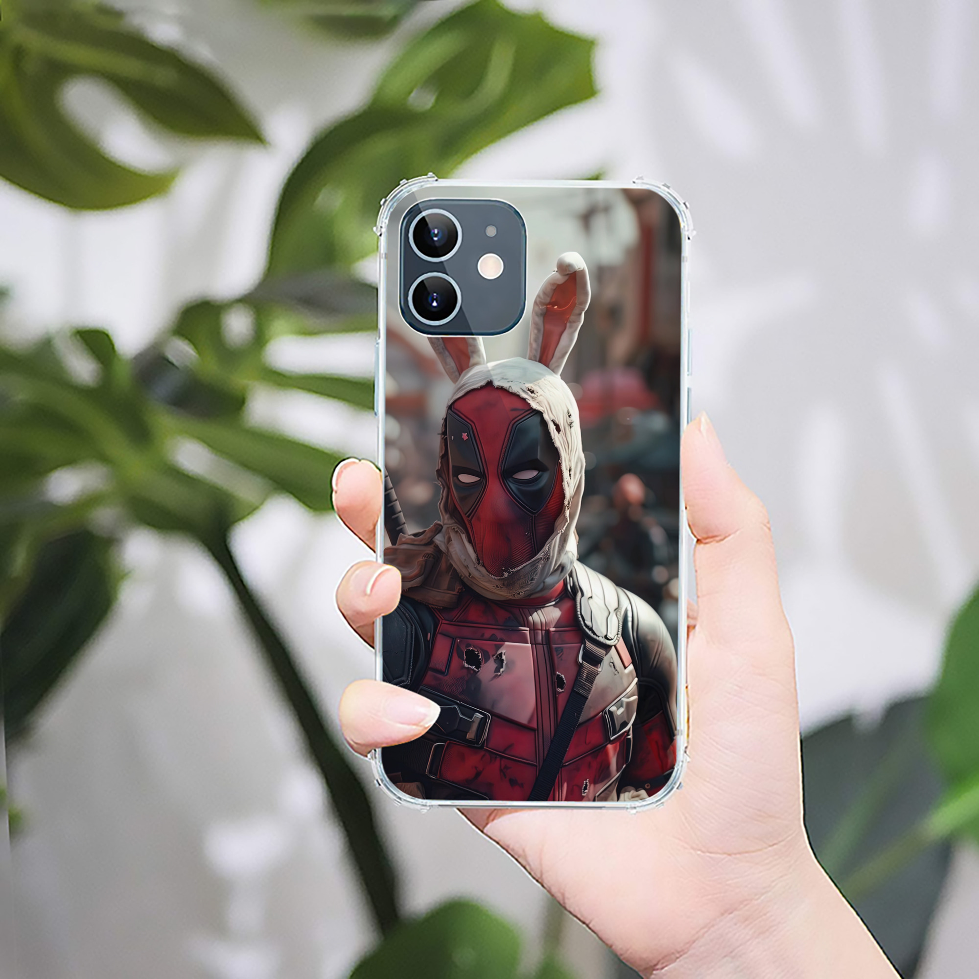 （画像用） Deadpool デッドプール 【iPhone 12シリーズ対応】透明スマホケース（クリアソフトケース）
